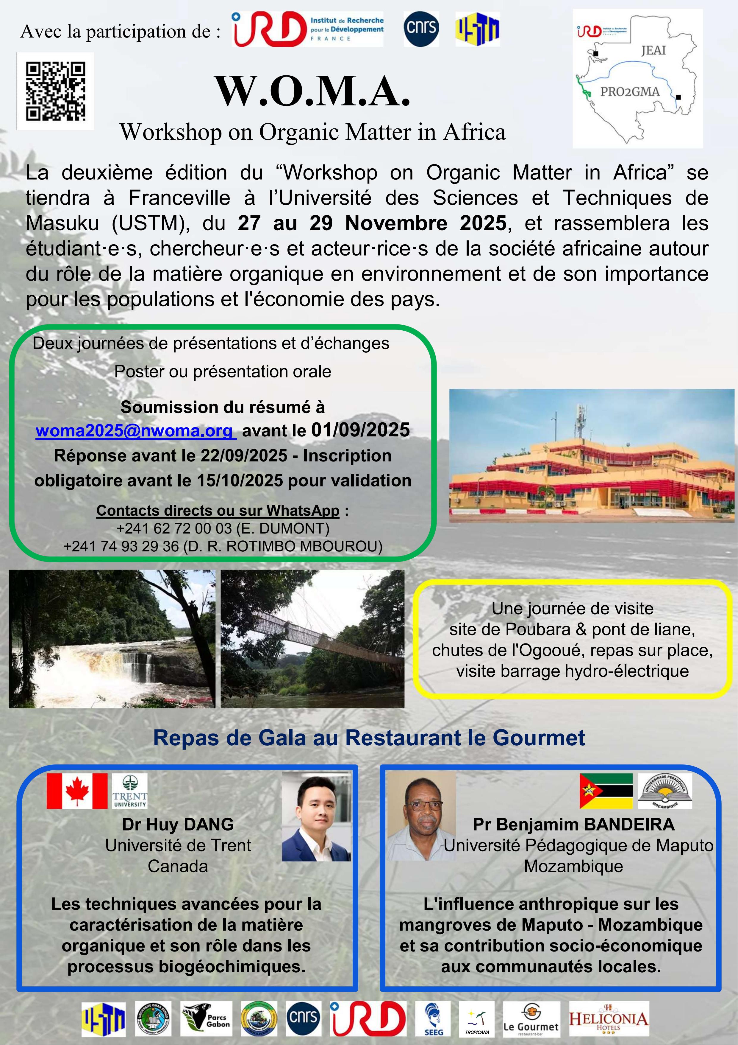 Workshop on Organic Matter in Africa (27 au 29 Novembre 2025)